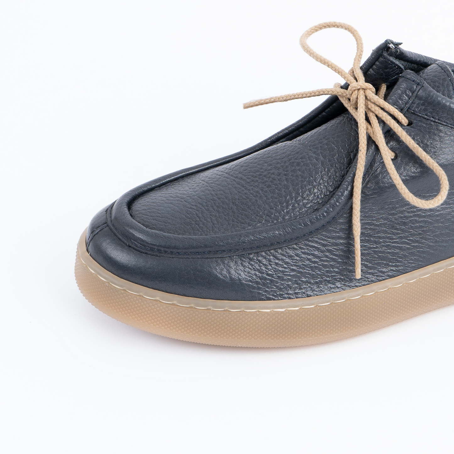 Frank | Zapatillas para hombre, con suela de color ámbar, de piel granulada