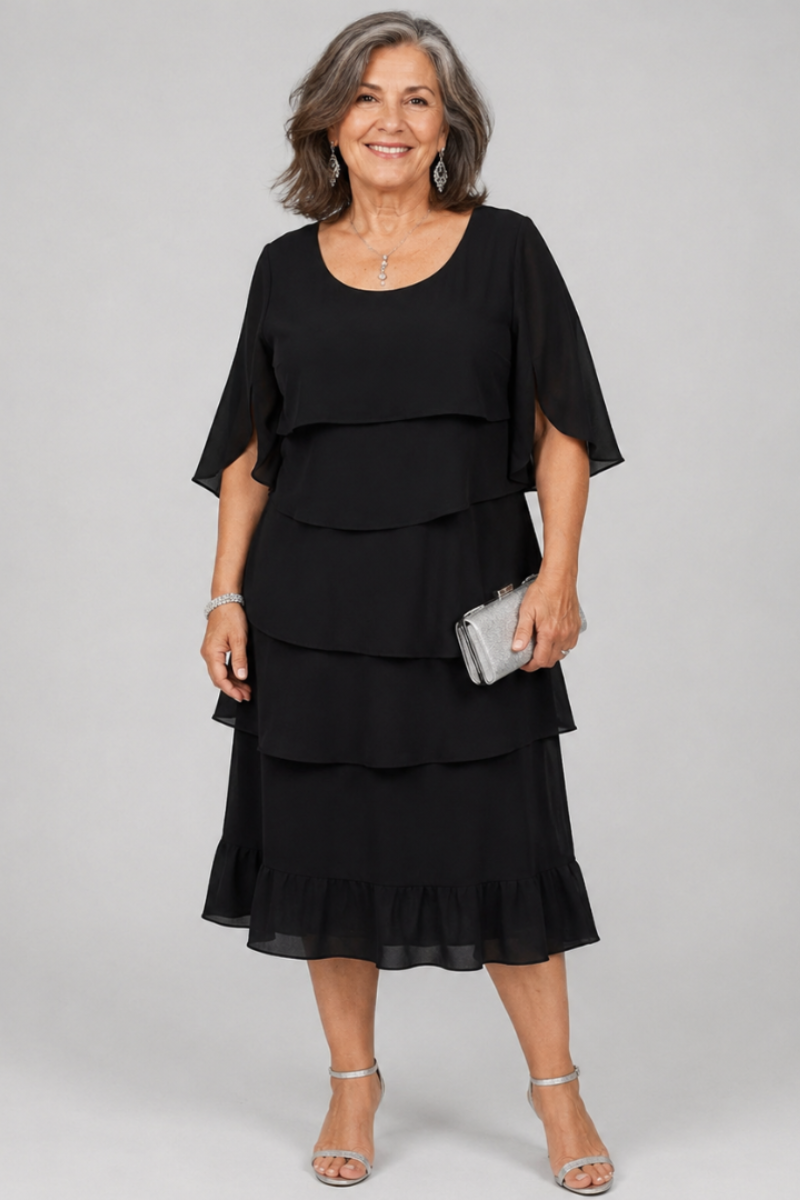 Beatriz | Vestido con volantes en capas