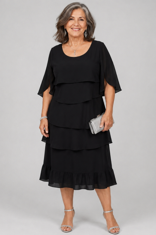 Beatriz | Vestido con volantes en capas