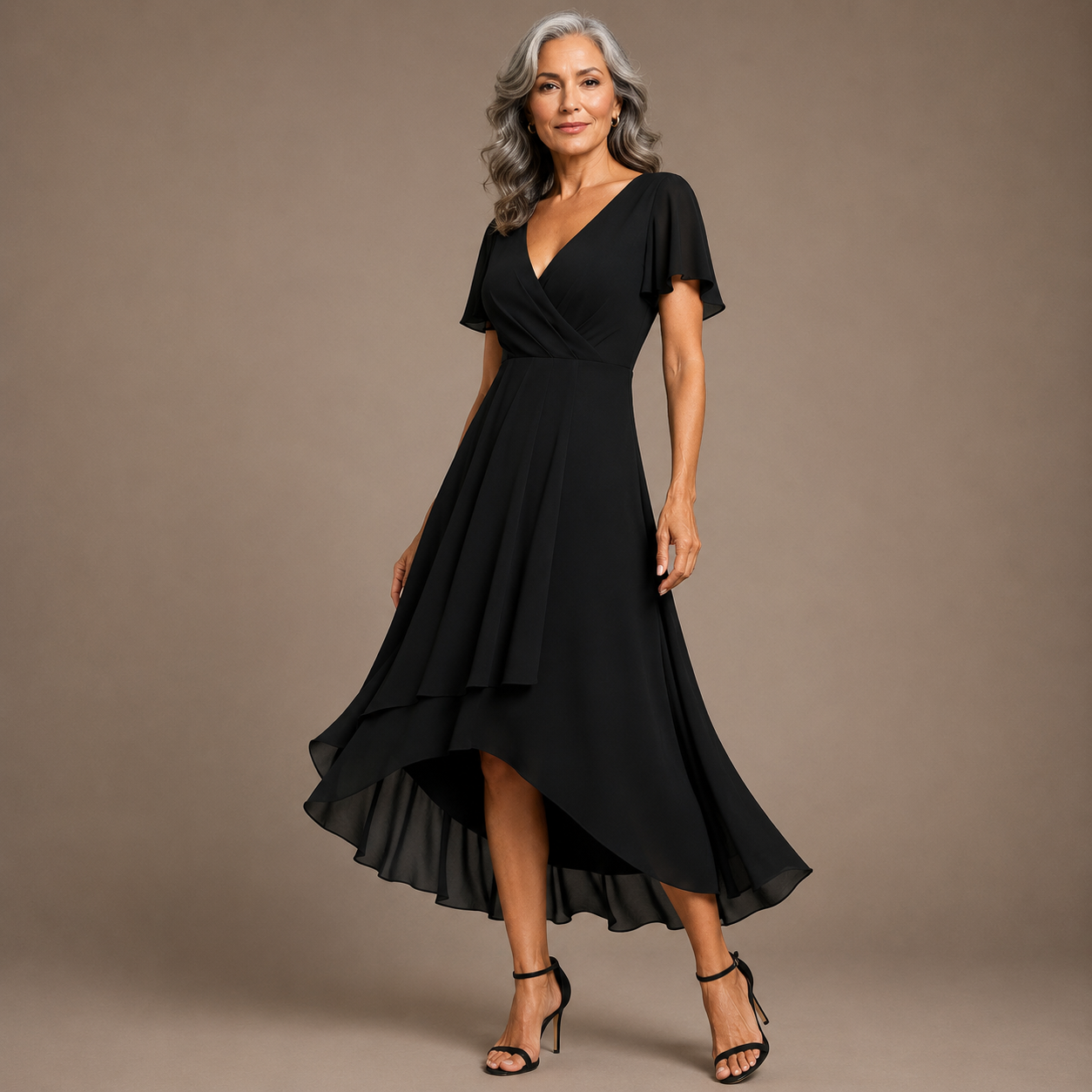 Aria | Elegante vestido con mangas de mariposa