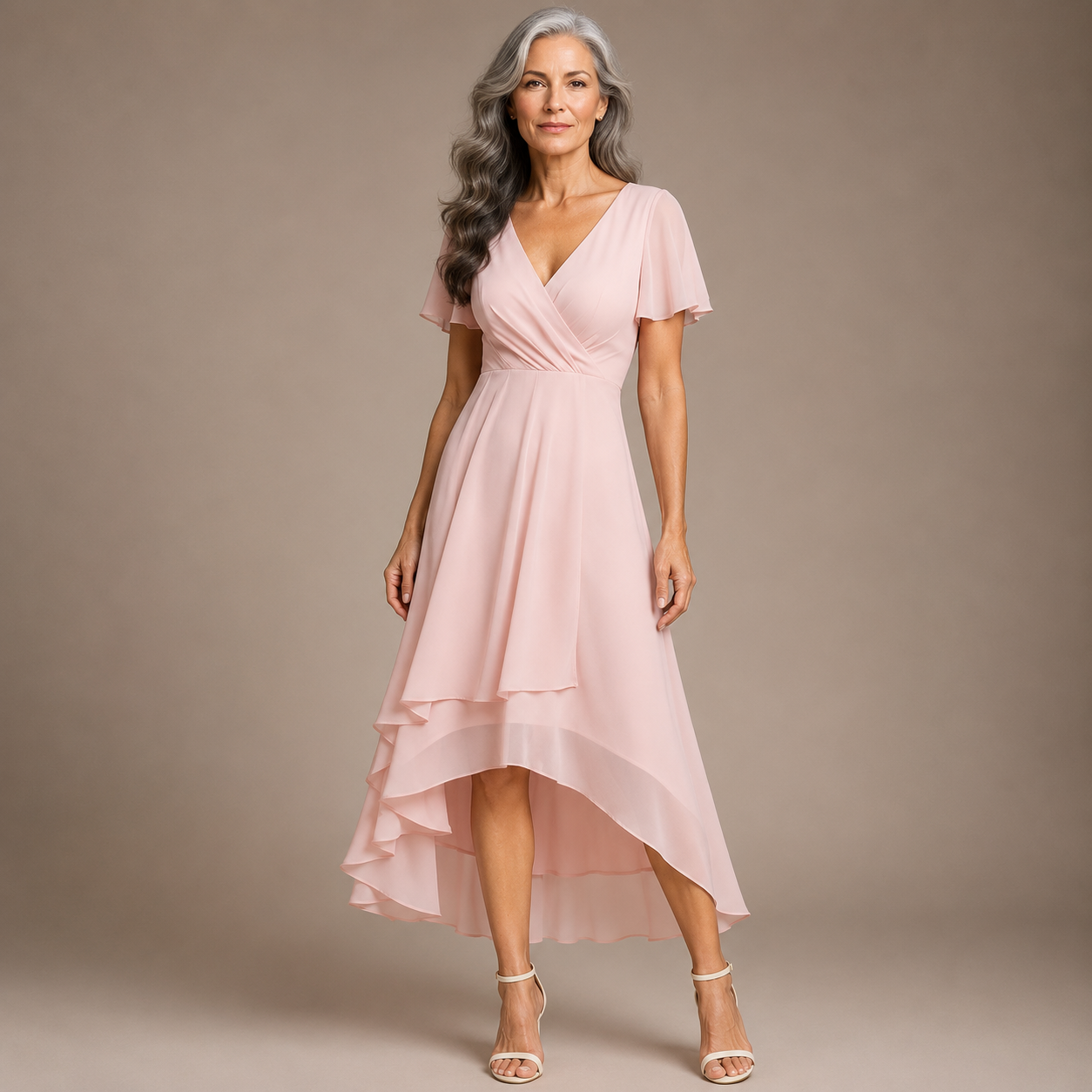 Aria | Elegante vestido con mangas de mariposa