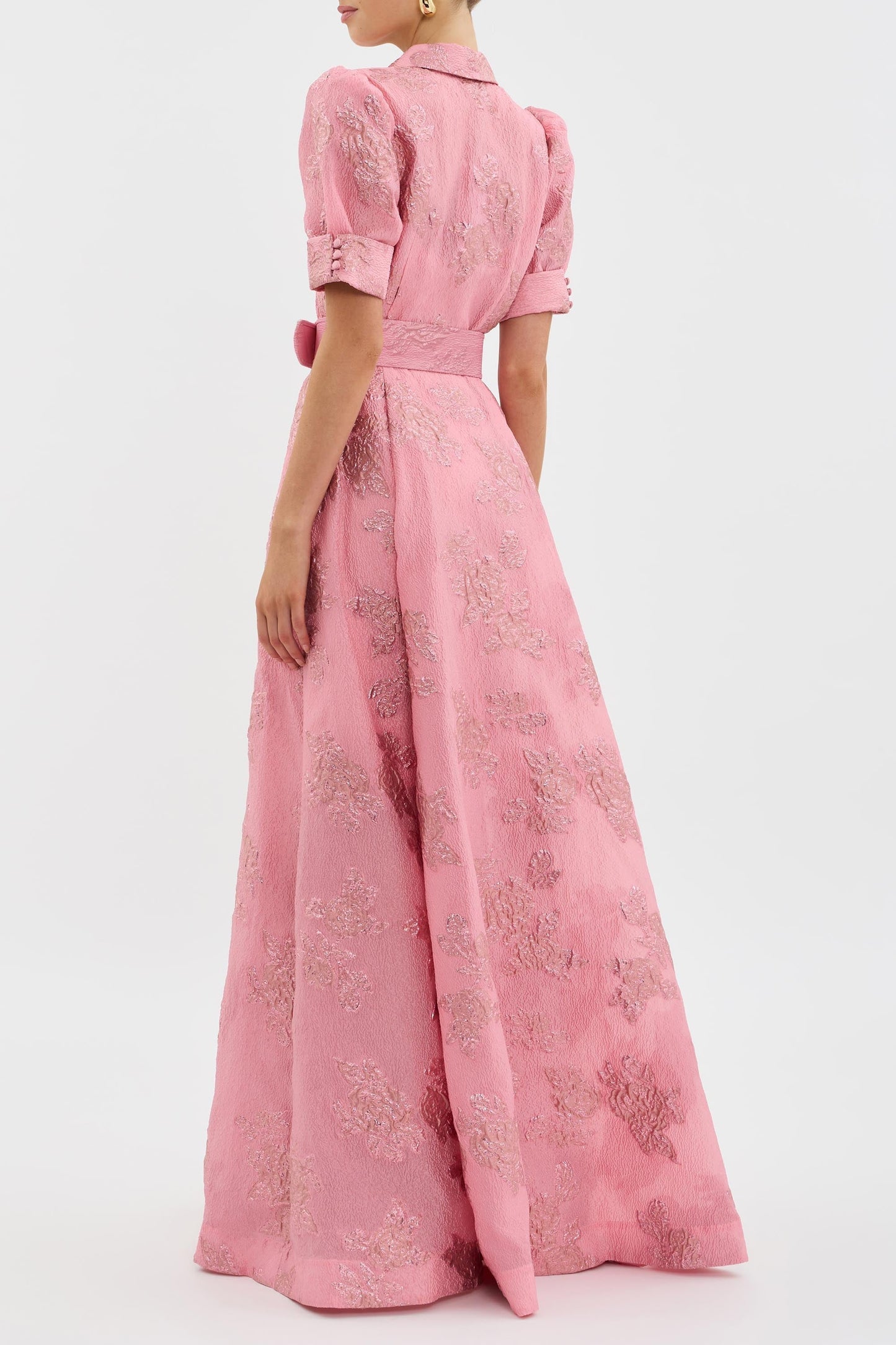 María | Vestido con mangas cortas abullonadas