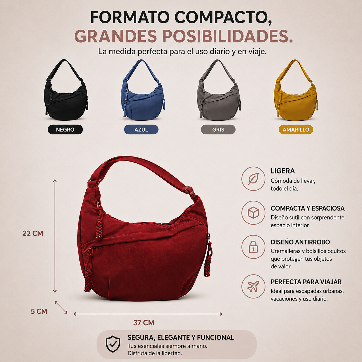 Luna | Bolso de hombro