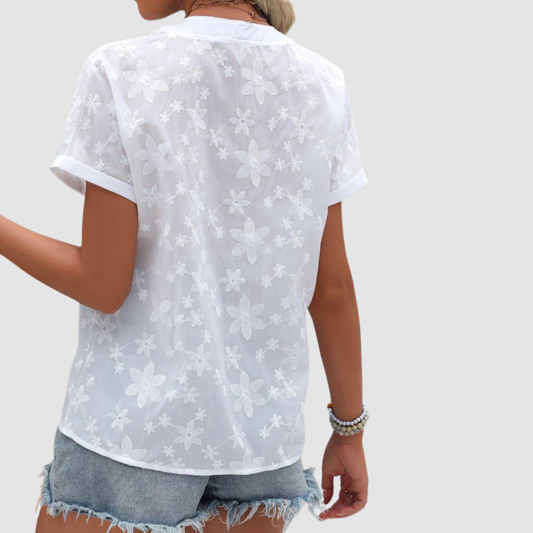 Natasha | Camisa holgada con estampado floral