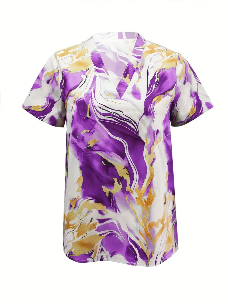 Sara | Camisa de mármol y oro
