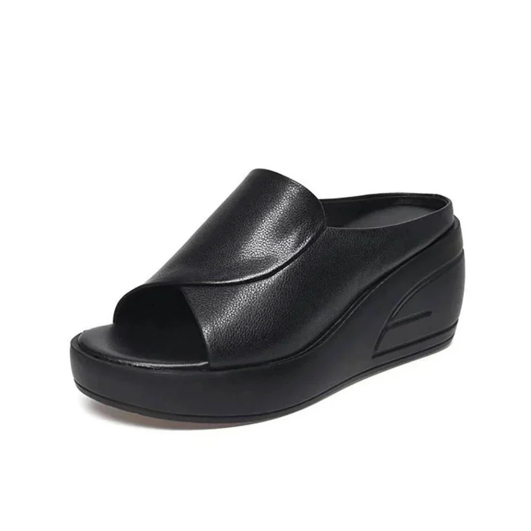 Silvia | Sandalias de cuña sin cordones