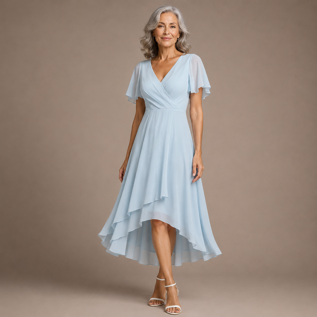 Aria | Elegante vestido con mangas de mariposa