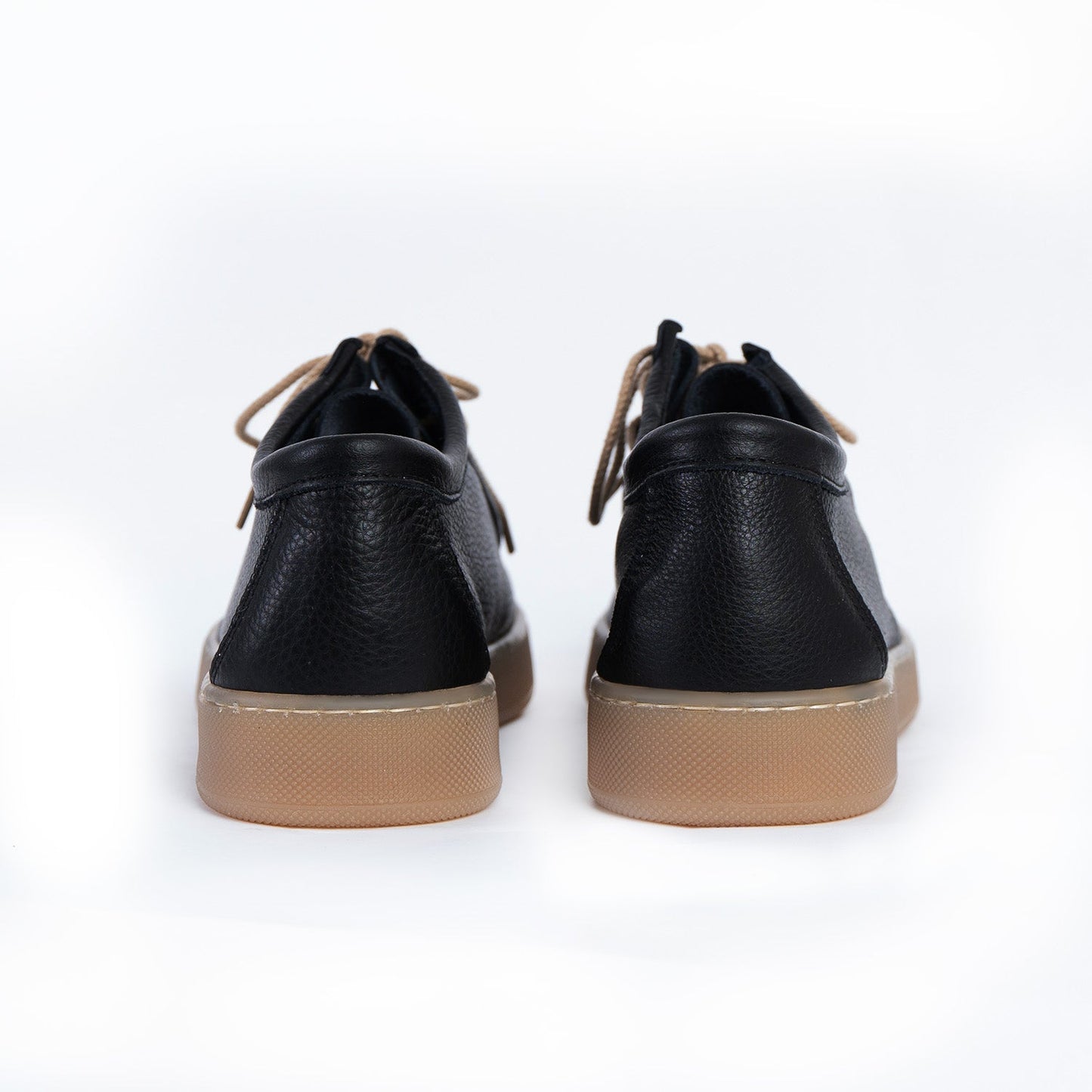 Frank | Zapatillas para hombre, con suela de color ámbar, de piel granulada