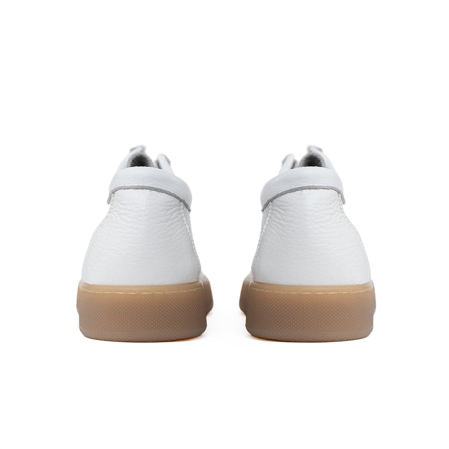 Frank | Zapatillas para hombre, con suela de color ámbar, de piel granulada